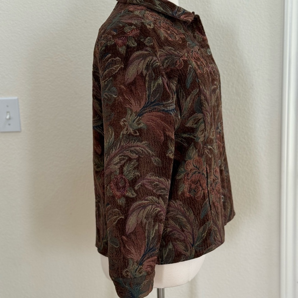 Chico’s Floral Button-Up Jacket size 16 (Chicos size 3) - Picture 4 of 10